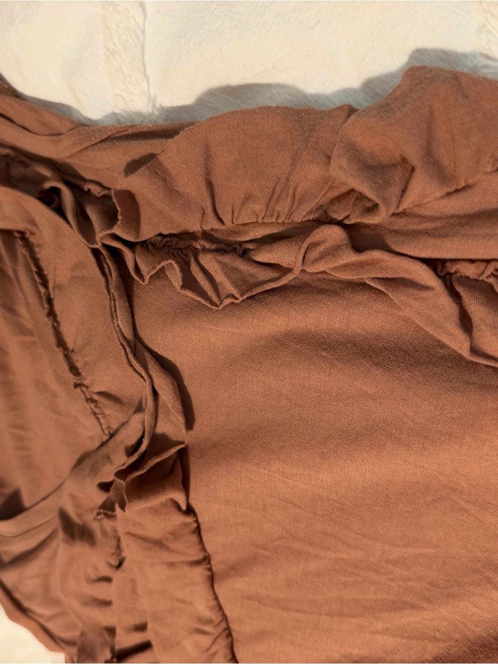 Ann Taylor LOFT Mauve Ruffle Detail Tank Top XS - Picture 5 of 5